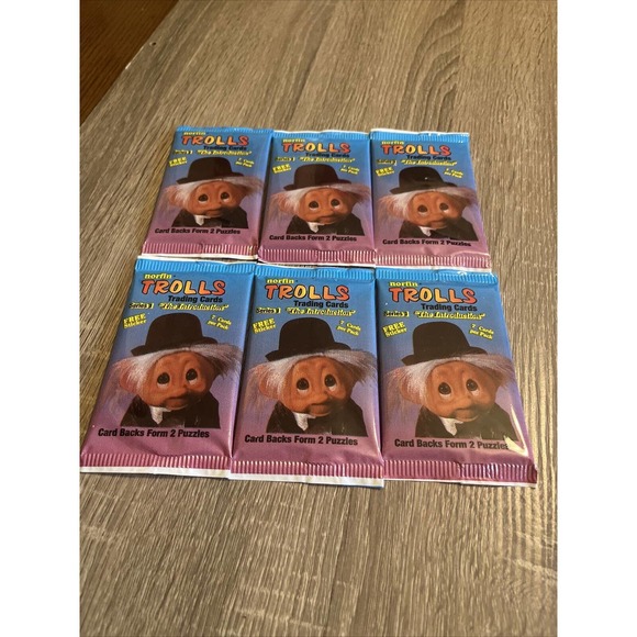 NORFIN Toys Vintage Norfin Troll Trading Cards 992 Series 1 Lot Of